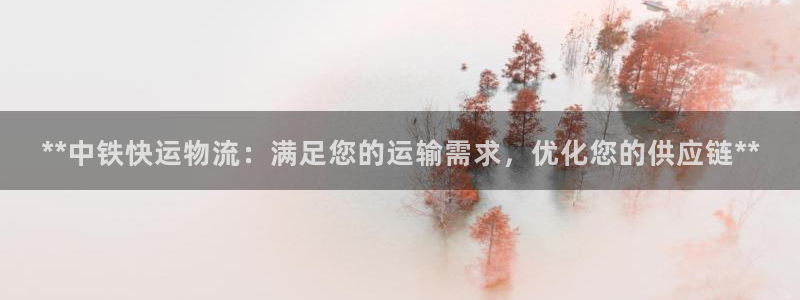 28圈cn：**中铁快运物流：满足您