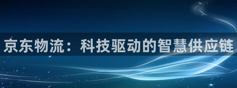 28圈提现不到账：京东物流：科技驱动的智慧供应链