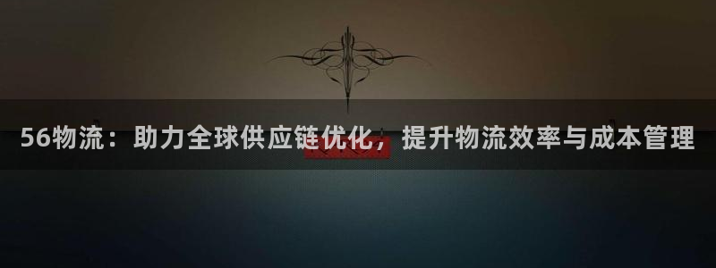 28圈注册网站加拿大：56物流：助力